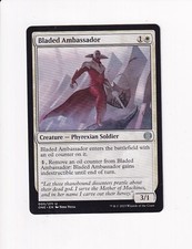 MAGIC THE GATHERING MTG PHYREXIA ALL WILL BE ONE BLADED AMBASSADOR (X)