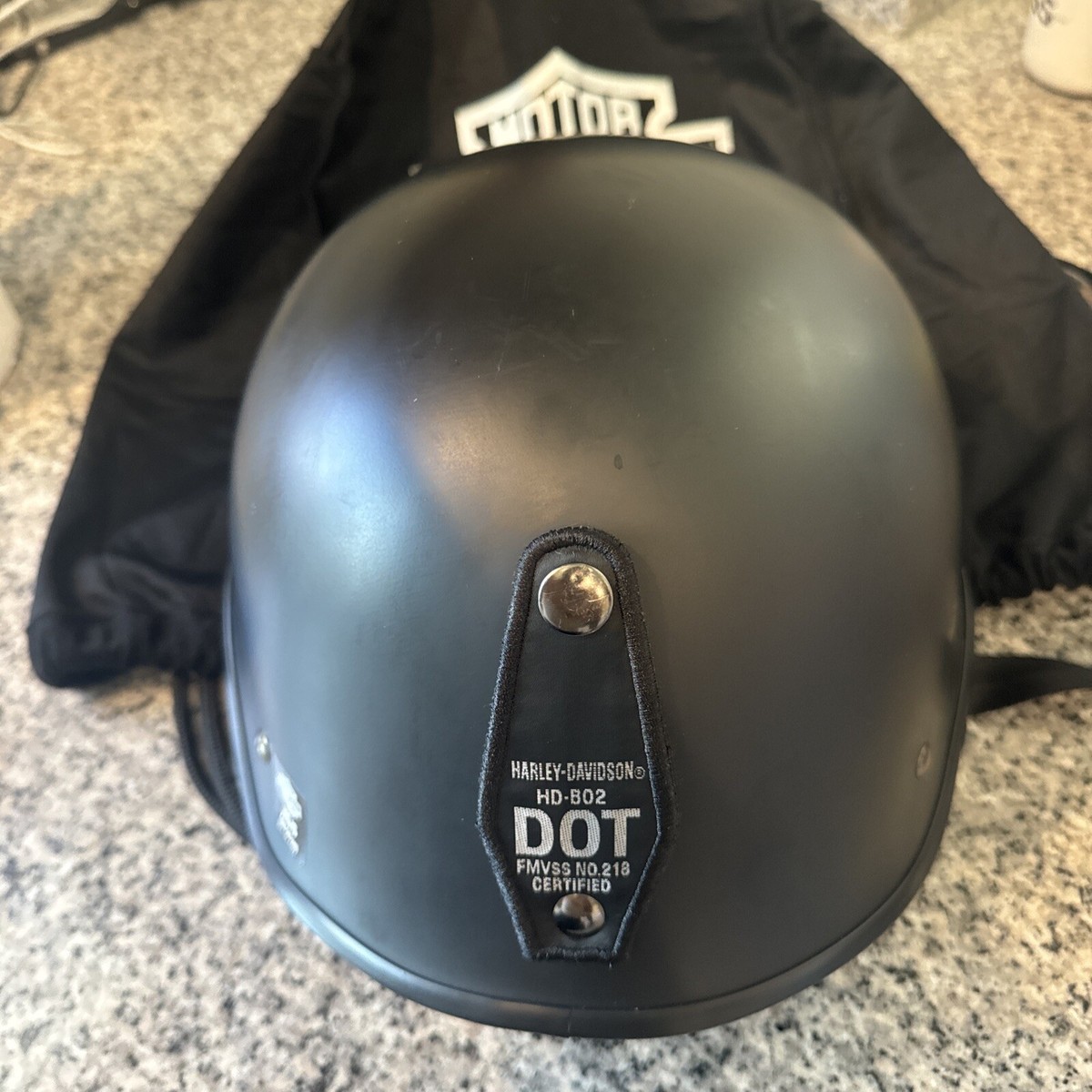 Harley-Davidson マットブラック ヘルメット DOT認証　ハーレー Harley Davidson マットブラック ハーレダビッドソン純正 Arai