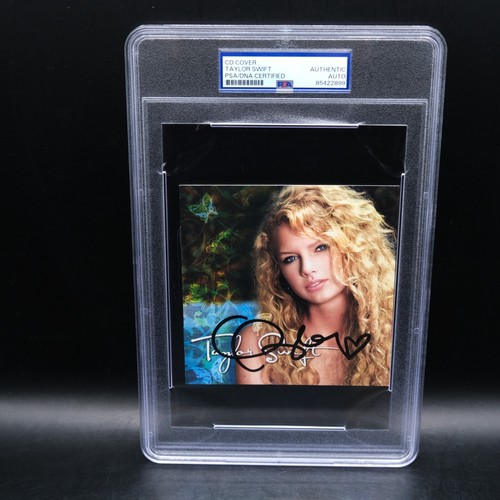 HEART Taylor Swift signed Debut Self Titled Autograph CD Encapsulated PSA/DNA