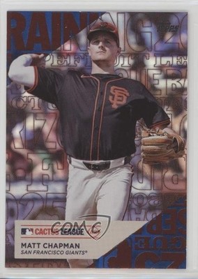 2025 Topps Series 1 Training Grounds Blue Foil 95/150 Matt Chapman #TG-25 4r7