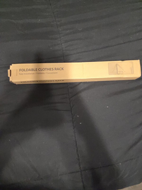 Foldable Clothing Rack With Screws - Unopened Pack