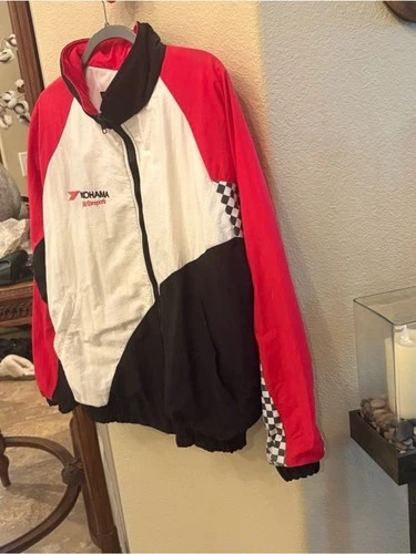 Vtg K-PRODUCTS Yokohama Motorsports Embroidery Windbreaker Jacket Size Medium image 4