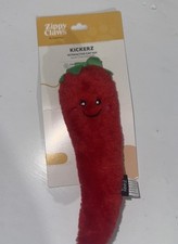 Zippy Claws Cat Interactive Catnip Toy Red Pepper 7 Inch Plush Kickerz