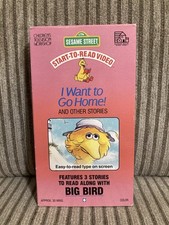 Sesame Street I Want To Go Home (VHS Tape 1987) Start to Read Video Big Bird CTW