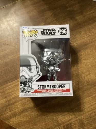 Funko POP! Star Wars #296 Silver Chrome Stormtrooper Vaulted