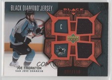 2007-08 Upper Deck Black Diamond Jerseys Dual Ruby 80/100 Joe Thornton HOF 1pc9