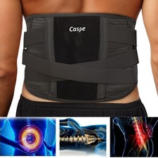 Adjustable Lower Back Brace Lumbar Support Waist Belt for Men Women Pain Relief