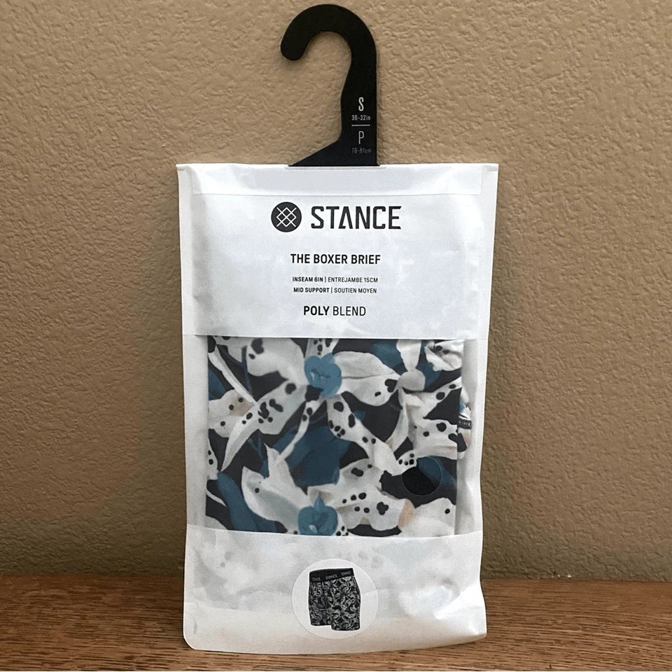 Nuevo Calzoncillo Boxer Stance Verde/Azul Surf Tubeular S (30"-32") Mezcla de Poliéster Foto 4 de 4