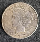 1925 Peace Silver Dollar $1 Coin 90% Silver Circulated No Mint Mark Philadelphia