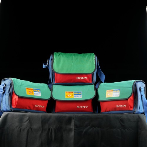✅ EXCELLENT CONDITION ✅ Sony vintage camcorder shoulder bag Stamina Multi-Color