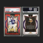 2024 NFL Select J.J. JJ MCCARTHY True Red RC PSA 10 Gem Mint - #d/99 #24 POP 4