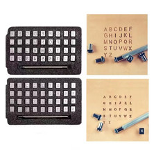 3Mm/6Mm Stainless Steel Alphabet Number Stamp Punch Tools Set Leathercraft Hole