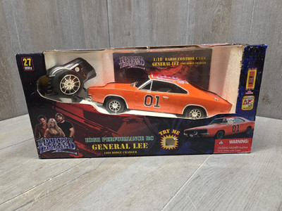 Dukes of Hazzard General Lee 1969 Dodge Charger RC 1:18 27mhz (Untested)