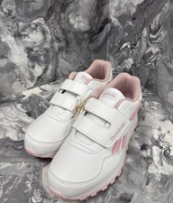 Reebok Royal Rewind Run Trainers Ladies Older Kids White/Pink UK 2 EU 33 #REF247