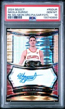 2024 PANINI SELECT RC SIGNATURES #RSDUR NIKOLA DURISIC 6/30 PSA 10