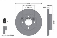 2X Pagid Bremsscheibe 56094NC FüR Suzuki Ignis 3 Mf Ff ATK412 Allgrip Hybrid