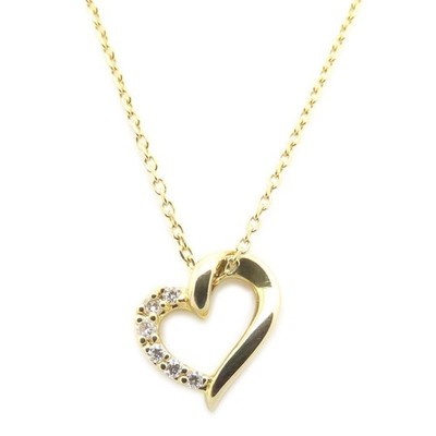 canal 4  fdcp heart 18K Yellow Gold Necklace Diamonds /294912
