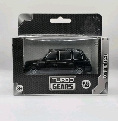 London Black Cab Taxi & London Red Double Decker Bus Pull Back Metal P2