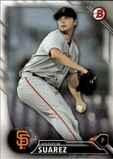 2016 Bowman Prospects #BP45 Andrew Suarez San Francisco Giants