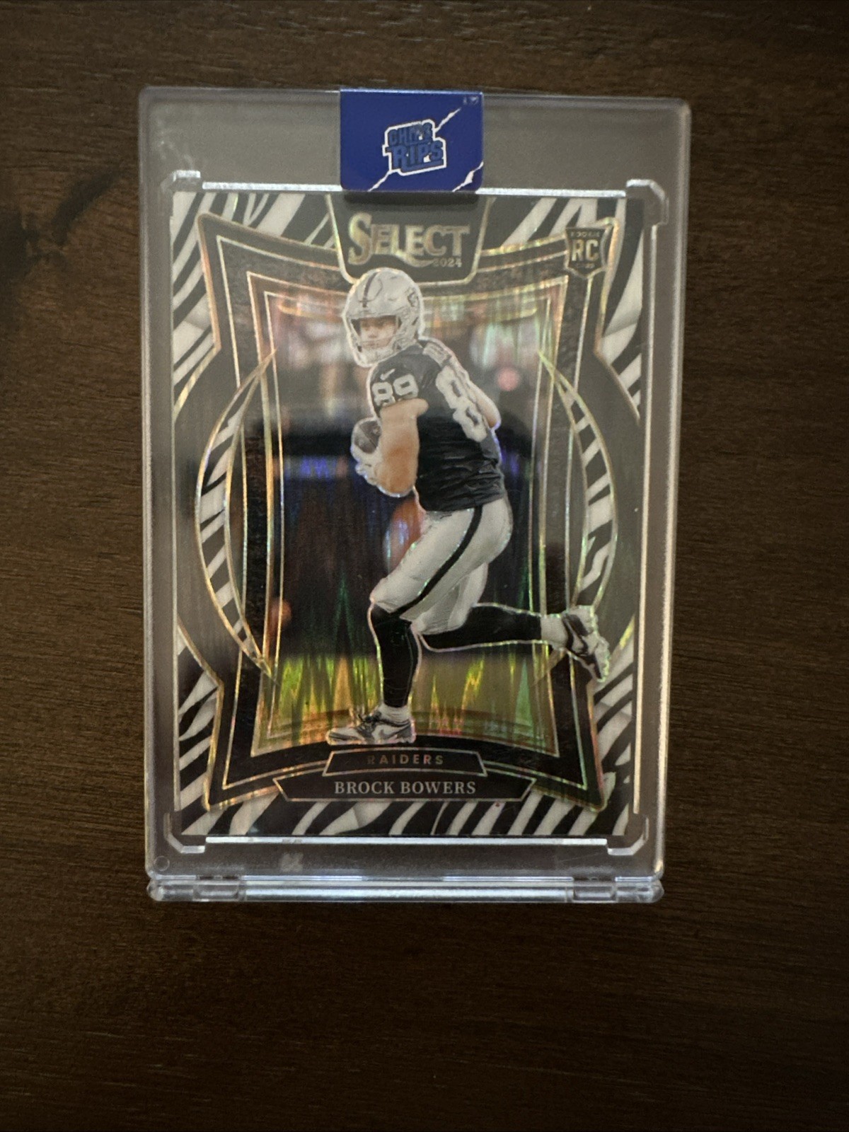 2024 Panini Select - Concourse Brock Bowers #31 Zebra Prizm (RC) RARE