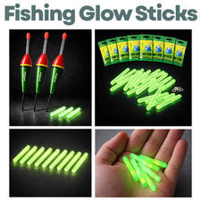 Float Lights Glow Sticks Carp Fishing Pike Tench - Green Sticks Liught - UK FISH
