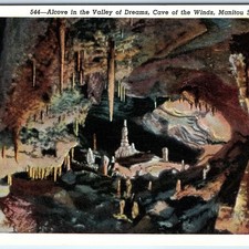 1930s Manitou Springs CO Alcove Valley Dreams Cave of Winds Linen PC Cavern A328