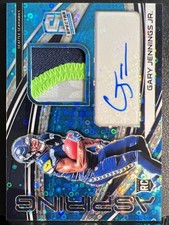 2019 Spectra Aspiring Neon Blue Prizm /99 Gary Jennings Jr Patch Auto