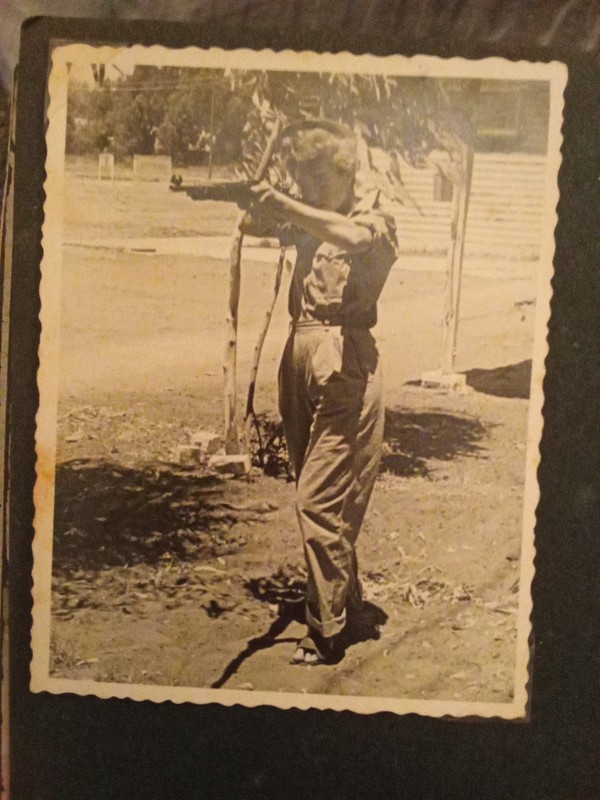 Yakov Original Photograph 1940s ISRAEL ARMY IDF SOLDIER & Hebrew Woman 