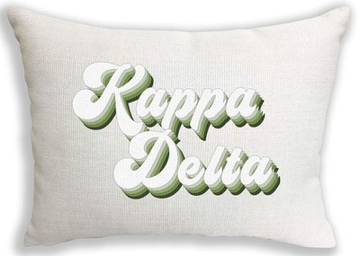 Kappa Delta Pillow   Design, 12'' x 16'' Lumbar Pillow Sorority