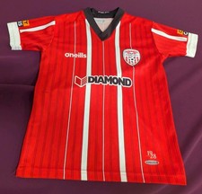 2022 Derry City Home Football Shirt Age 7-8 Years O'Neills