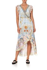 Camilla Morris Muse Ruffle Wrap Dress Size S