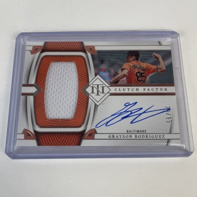 Grayson Rodriguez 2023 National Treasures Clutch Factor Patch Relic Auto 78/99