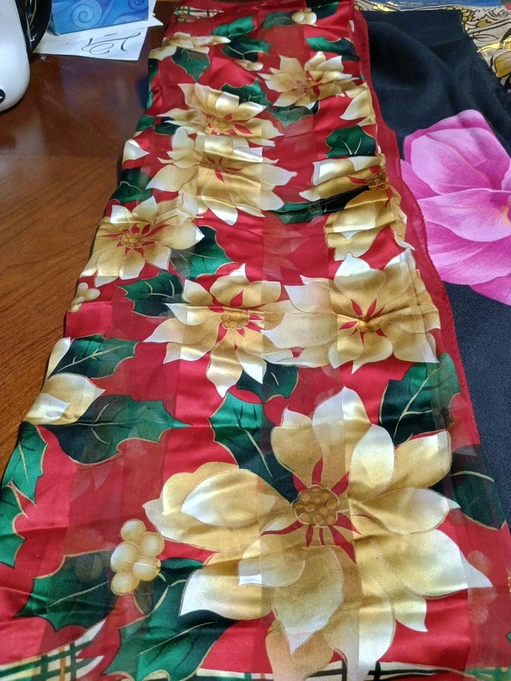 Lote De 5 Bufandas Cuadradas Rectángulas Vintage Cuello Estate Pelo Mod Retro Foto 2 de 4