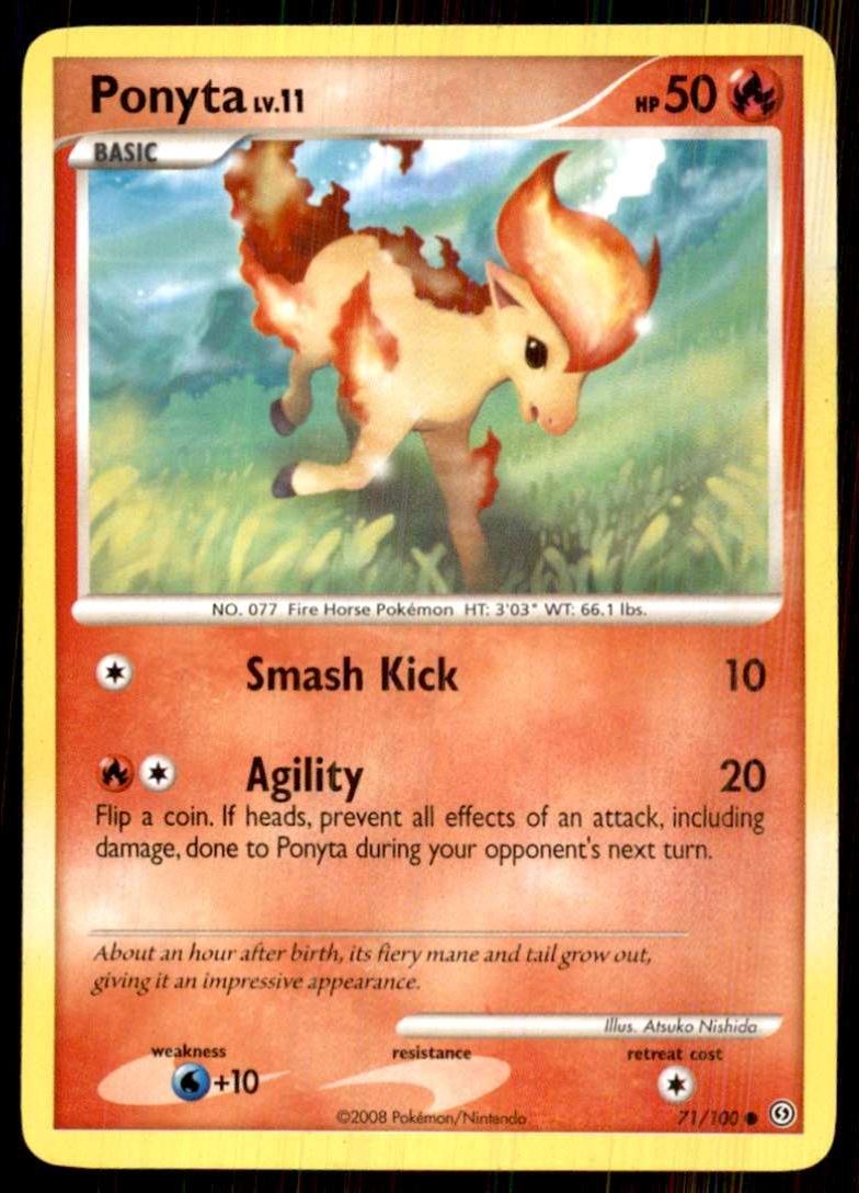 2008 Pokemon Diamond and Pearl Stormfront Ponyta C #71