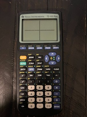 Texas Instruments TI-83 Plus Graphing Calculator Black Tested With Cover