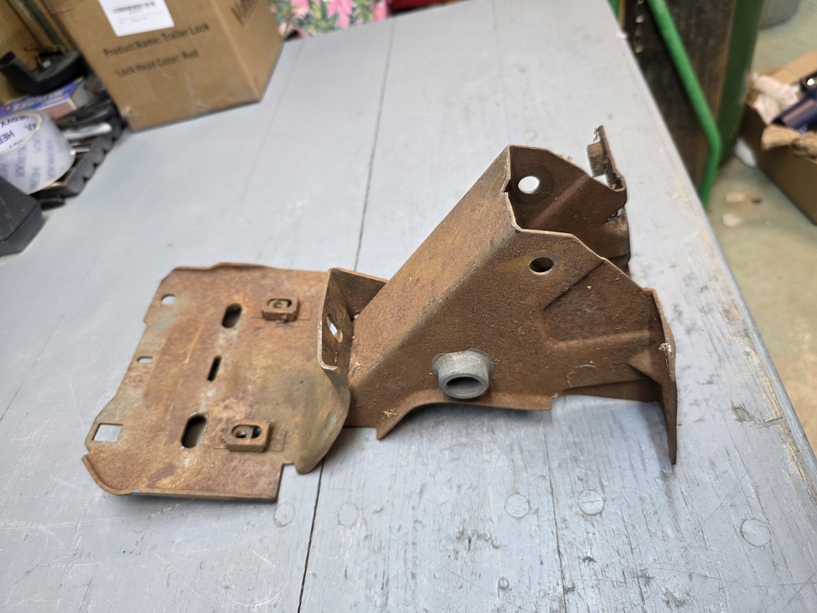 1970 Mustang Cougar Power Brake & Clutch Pedal Support Bracket OEM D0ZZ-B thumbnail 3