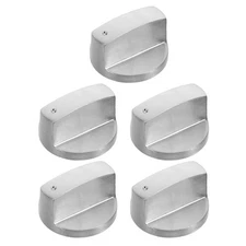 5 Pcs Gas Control Valves Knob Cooker Knobs Replacement Universal