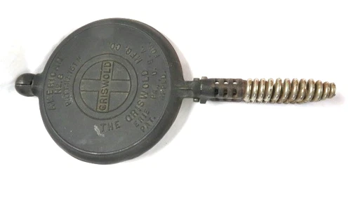 GRISWOLD NO 8 American Cast Iron WAFFLE IRON PATT. 151N Paddles Only