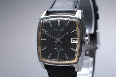 Vintage 1978 [Exc+4] SEIKO 5605-5000 LORD MATIC Black Dial Automatic Men's Watch