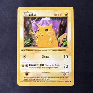 Yellow Cheek Pikachu 1st Edition | eBay