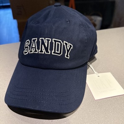 Sandy Liang Gap Logo Adjustable Baseball Cap Navy Blue & White - LTD SOLD OUT