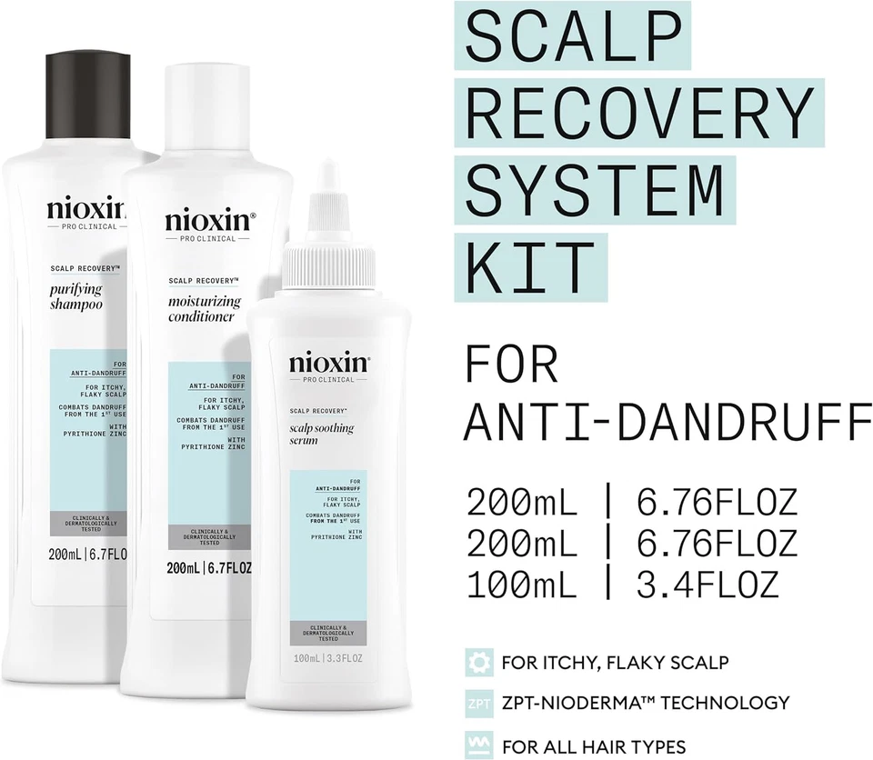Nioxin Scalp Recovery Kit - for Itchy Flaky Scalp 3Pcs - image 3 of 4