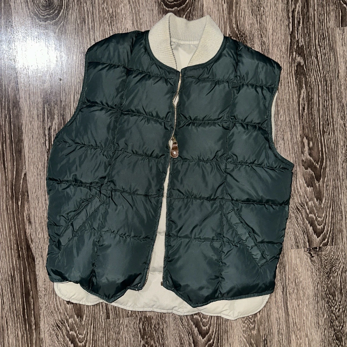 ジャケット・アウター 80s vintage Eddie Bauer down  vest Available): Vintage 1980s Eddie Bauer Goose Down Vest. Mens Size