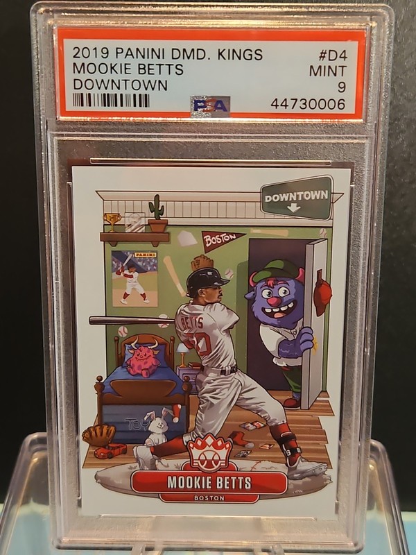 2019 Panini Diamond Kings - ✨️Downtown Mookie Betts #D4 PSA 9