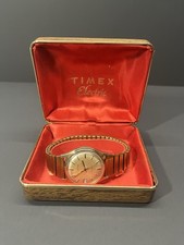 Timex Q 1980 England In Original Timex Box! Serviced! With Paperwork! Running!