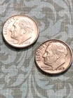 LOT of "Denver" 1962 (AU-full split bands)& 1963 silver dimes, w/ BOLD mintmarks
