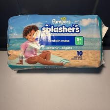 Pampers Splashers Disposable Swim Diapers, Size 5  31 Pounds  10 Pack