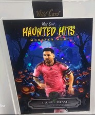  2 Wild Card Haunted Hits Monster Hunt Lionel Messi Soccer Card Lot 1/2 and  1/4