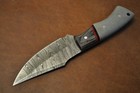Custom Handmade Damascus Steel Knife With Resin Handle With Cover 258 — photo 4