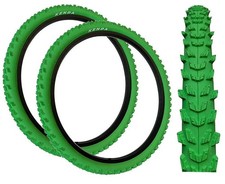 Pair Kenda 26 X 1.95 Green Mountain Bike Off Road Mtb Knobby Tread Tyres Pair Kenda 26 X 1.95 Green Mountain Bike Off Road Mtb Knobby Tread Tyres
